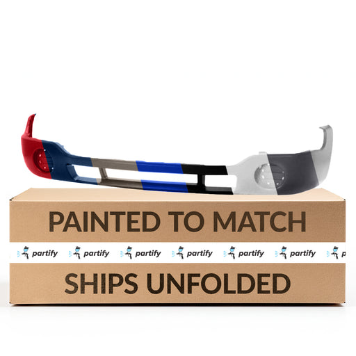 2003-2007 GMC Sierra CAPA Certified Front Lower Bumper Without Fog Light Holes - GM1000685C-Partify-Painted-Replacement-Body-Parts