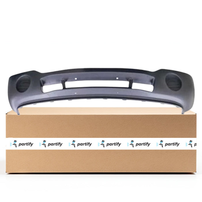 2003-2007 GMC Sierra 1500/1500 Classic SLT CAPA Certified Front Bumper W/O Fog Lamps Textured - GM1000686C-Partify-Painted-Replacement-Body-Parts