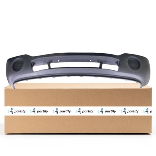 2003-2007 GMC Sierra 1500/1500 Classic SLT CAPA Certified Front Bumper W/O Fog Lamps Textured - GM1000686C-Partify-Painted-Replacement-Body-Parts