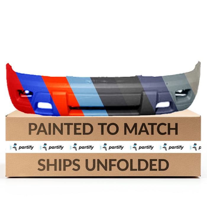 2002-2005 Chevrolet Trailblazer Front Bumper Without Fog Light Holes & Textured Lower - GM1000716-Partify-Painted-Replacement-Body-Parts