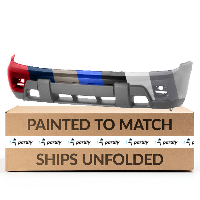 2002-2005 Chevrolet Trailblazer CAPA Certified Front Bumper W/Fog Lamps W/ Finish - GM1000809C-Partify-Painted-Replacement-Body-Parts
