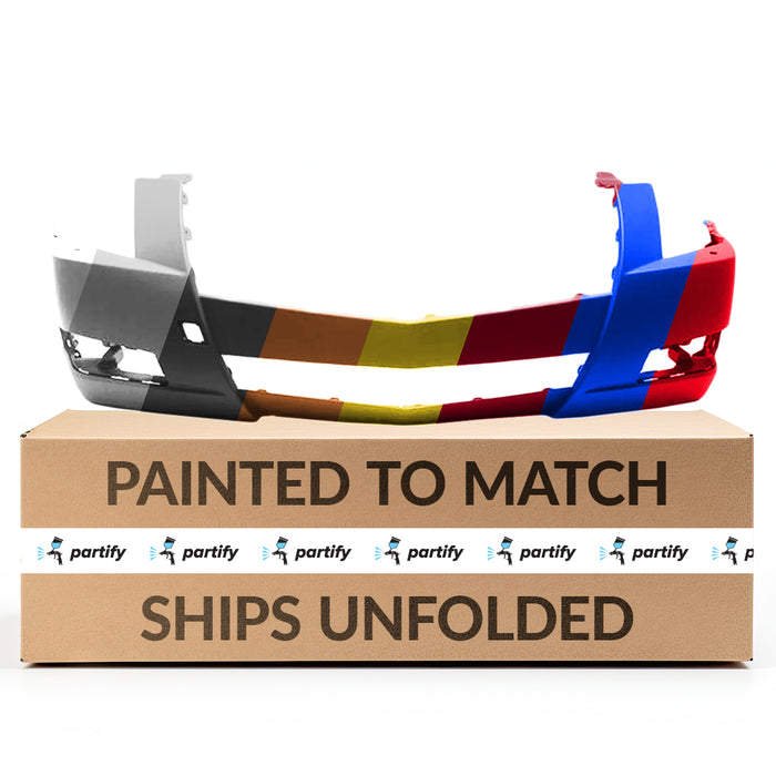 2008-2014 Cadillac CTS 3.0L/3.6L/Base/Coupe/Luxury/Performance/Premium CAPA Certified Front Bumper W/O Hid H/Lamps W/Headlamp Washer Holes Coupe/Wagon - GM1000910C-Partify-Painted-Replacement-Body-Parts