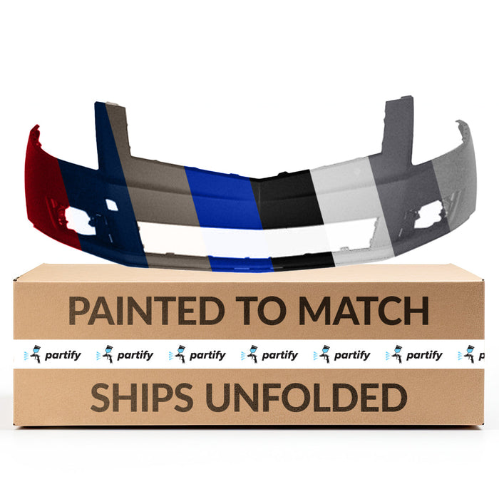 2010-2012 Cadillac SRX CAPA Certified Front Upper Bumper Without Sensor Holes/ Headlight Washer Holes - GM1000917C-Partify-Painted-Replacement-Body-Parts