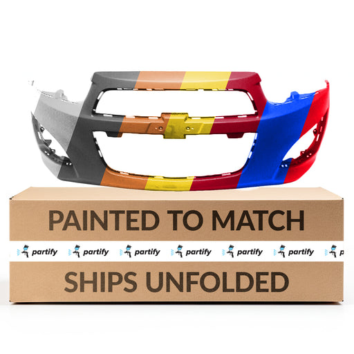 2013-2016 Chevrolet Sonic RS CAPA Certified Front Bumper - GM1000955C-Partify-Painted-Replacement-Body-Parts