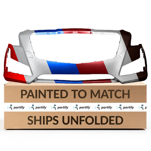 2014-2019 Cadillac CTS Front Bumper Without Sensor Holes Sedan - GM1000956-Partify-Painted-Replacement-Body-Parts