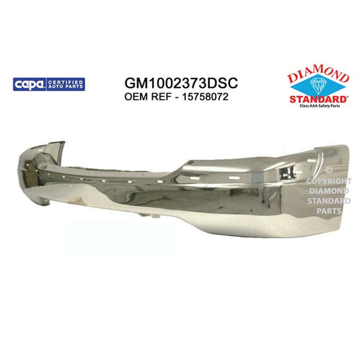 1999-2006 GMC Sierra 1500/Yukon/Yukon XL 1500 Base/Denali/HT/SL/SLE/SLT/WT/SL/SLE/SLT Front Bumper Face Bar W/O Air Holes - GM1002373-Partify-Painted-Replacement-Body-Parts