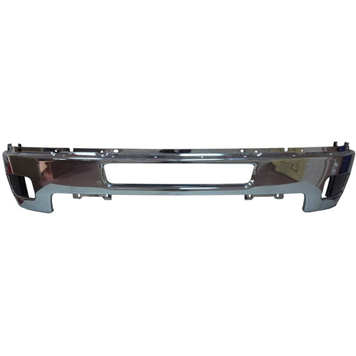 2011-2014 CAPA Certified Chevrolet Silverado 2500/3500 Front Bumper Face Bar W/Fog Lamps Chrome - GM1002837C-Partify-Painted-Replacement-Body-Parts