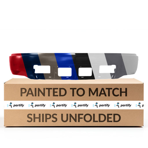 2014-2015 Chevrolet Silverado 1500 Front Bumper Without Fog Light Holes & Without Sensor Holes - GM1002854-Partify-Painted-Replacement-Body-Parts