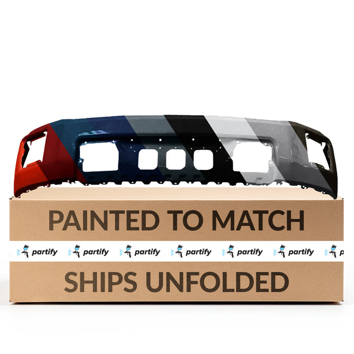 2014-2015 GMC Sierra 1500 Front Bumper Without Sensor Holes - GM1002858-Partify-Painted-Replacement-Body-Parts