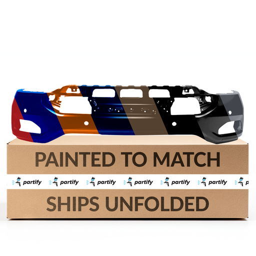 2016-2019 GMC Sierra 1500 Front Bumper Without Sensor Holes - GM1002865-Partify-Painted-Replacement-Body-Parts