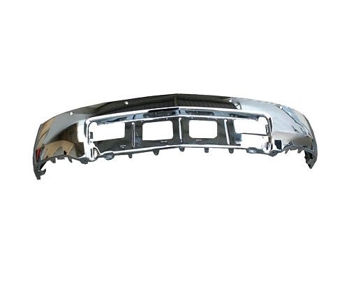 2014-2015 Chevrolet Silverado 1500 Front Bumper Face Bar W/O Fog Lamps W/Parking Aid Sensors Chrome - GM1002870-Partify-Painted-Replacement-Body-Parts