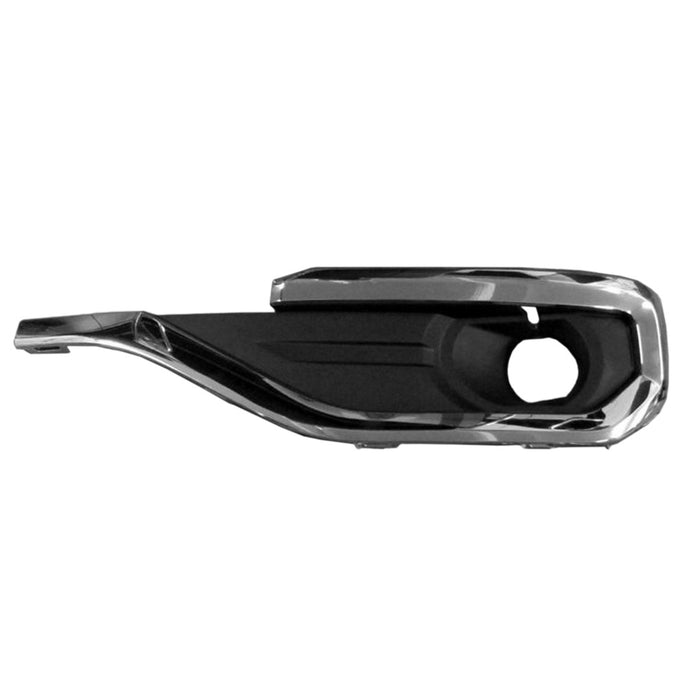 2017-2019 GMC Acadia Front Driver Side Bumper Insert W/Fog Lamps Outer Grille Chrome - GM1038209-Partify-Painted-Replacement-Body-Parts