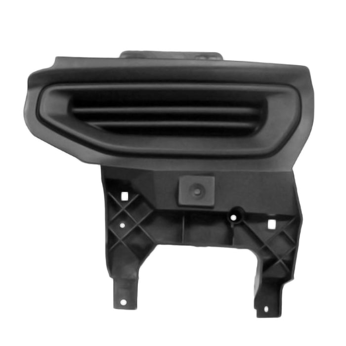 2016-2019 GMC Sierra 1500/1500 Limited Front Driver Side Bumper Insert Chrome Bumper Fog Lamp Opening Cover W/O Fog Lamps Textured - GM1038224-Partify-Painted-Replacement-Body-Parts