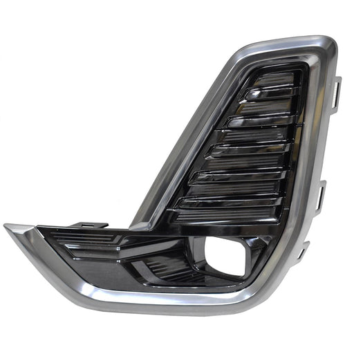 2020-2023 GMC Acadia Front Driver Side Bumper Insert Fog Lamp Bezel W/Fog Lamps Chrome - GM1038251-Partify-Painted-Replacement-Body-Parts