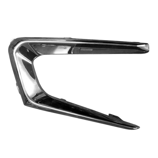 2016-2018 Chevrolet Malibu L/LS Front Passenger Side Bumper Insert Fog Lamp Opening Bezel Chrome - GM1039196-Partify-Painted-Replacement-Body-Parts