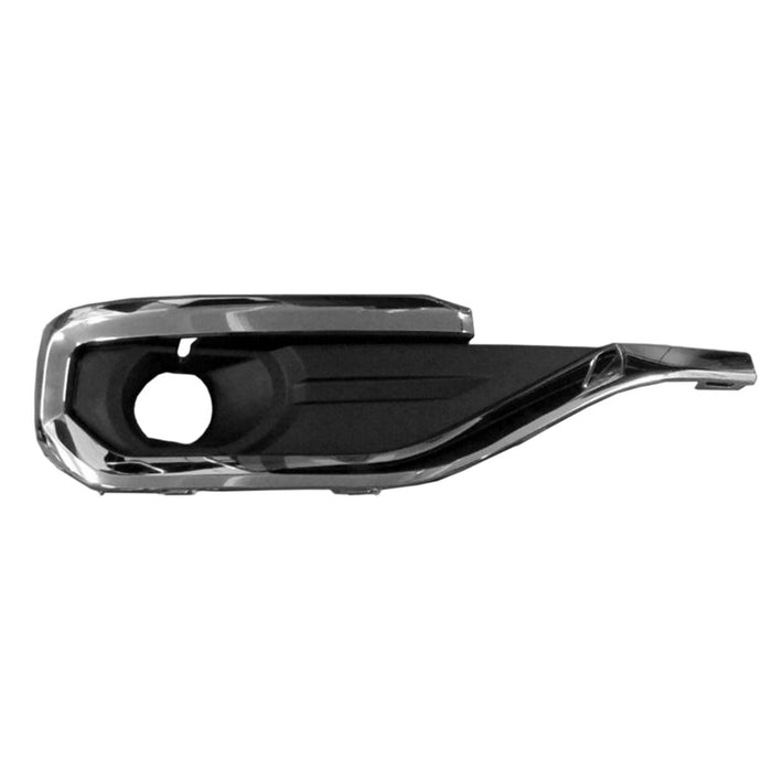 2017-2019 GMC Acadia Front Passenger Side Bumper Insert W/Fog Lamps Outer Grille Chrome - GM1039209-Partify-Painted-Replacement-Body-Parts