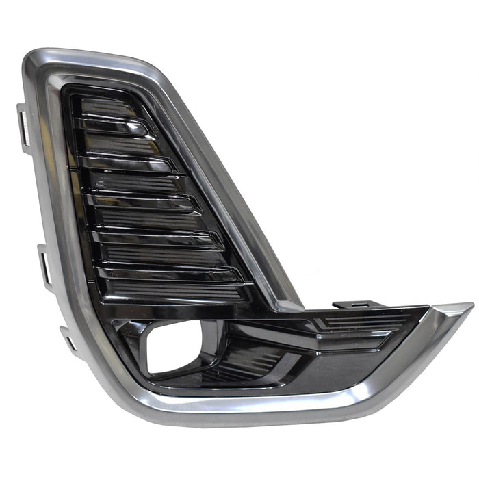 2020-2023 GMC Acadia Front Passenger Side Bumper Insert Fog Lamp Bezel W/Fog Lamps Chrome - GM1039251-Partify-Painted-Replacement-Body-Parts