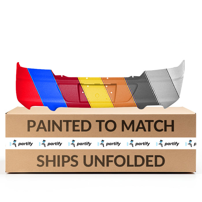 2000-2002 Pontiac Bonneville SLE/SSEi Rear Bumper W/O Word Bonneville Molded In Bumper Early Design - GM1100729-Partify-Painted-Replacement-Body-Parts