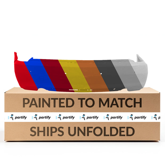 2008-2011 Cadillac STS Base/Platinum CAPA Certified Rear Bumper W/Upper Chrome Trim - GM1100850C-Partify-Painted-Replacement-Body-Parts