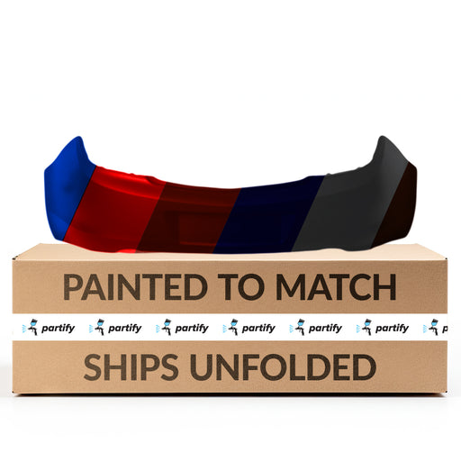 2011-2013 Buick Regal Rear Bumper Without Sensor Holes Without Tow Hook Hole - GM1100871-Partify-Painted-Replacement-Body-Parts