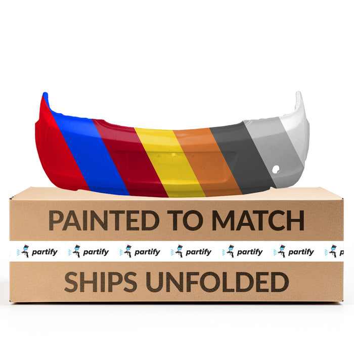 2011-2013 Buick Regal CAPA Certified Rear Bumper 1St Design W/O Parking Assist W/Tow Hook Hole - GM1100909C-Partify-Painted-Replacement-Body-Parts