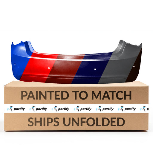 2013-2016 Chevrolet Cruze Eco/LS/LT/LTZ Non RS Rear Bumper With Sensor Holes - GM1100951-Partify-Painted-Replacement-Body-Parts