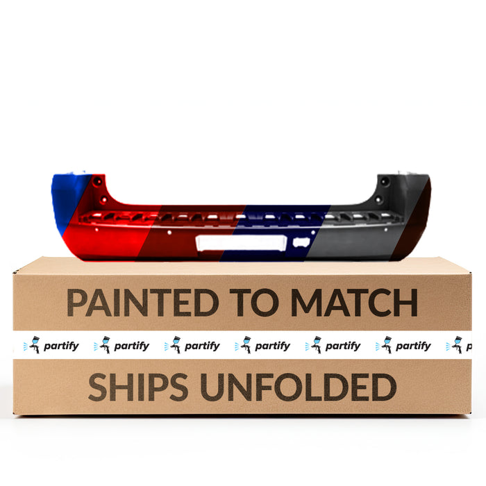 2019-2020 Chevrolet Tahoe Rear Bumper With Sensor Holes & Blind Spot Brackets - GM1100A29-Partify-Painted-Replacement-Body-Parts