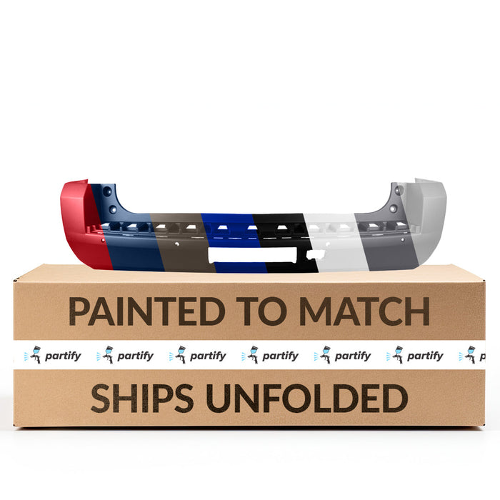 2019-2020 Chevrolet Suburban Rear Bumper With Blind Spot Bracket & Sensor Holes - GM1100A30-Partify-Painted-Replacement-Body-Parts