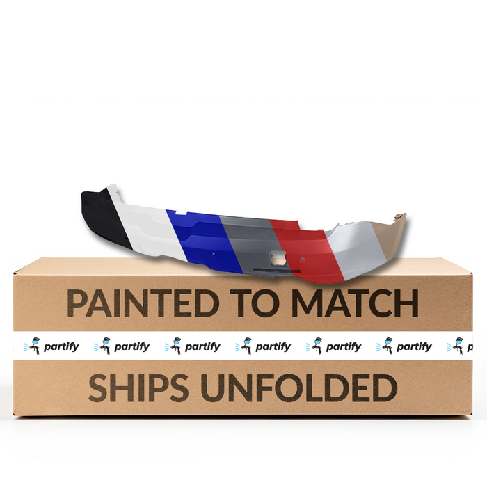 2018-2021 Chevrolet Traverse L/LS/LT/RS Rear Bumper W/Parking Aid Sensors 2Nd Design From Vin 196363 - GM1100A36-Partify-Painted-Replacement-Body-Parts