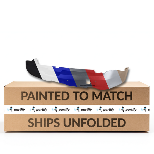 2018-2021 Chevrolet Traverse L/LS/LT/RS CAPA Certified Rear Bumper W/Parking Aid Sensors 2Nd Design From Vin 196363 - GM1100A36C-Partify-Painted-Replacement-Body-Parts