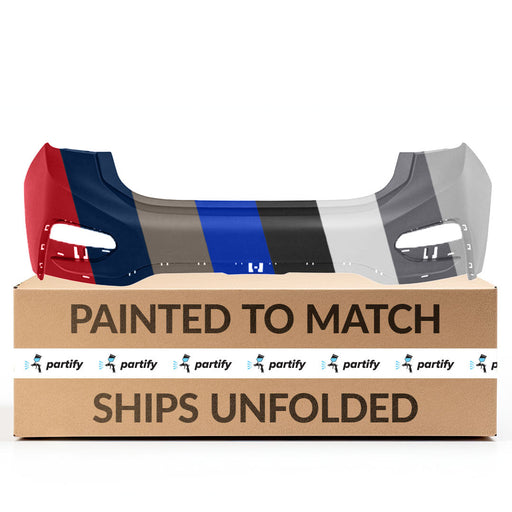 2016-2019 Chevrolet Cruze Sedan L/LS/LT/Premier RS Rear Bumper Without Sensor Holes - GM1114114-Partify-Painted-Replacement-Body-Parts