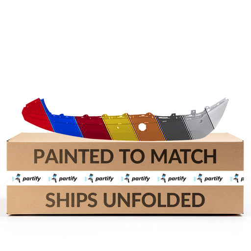 2018-2023 Chevrolet Equinox LT CAPA Certified Rear Lower Bumper Single Exh W/Park Assist 1.5L L4 Turbocharged - GM1115159C-Partify-Painted-Replacement-Body-Parts