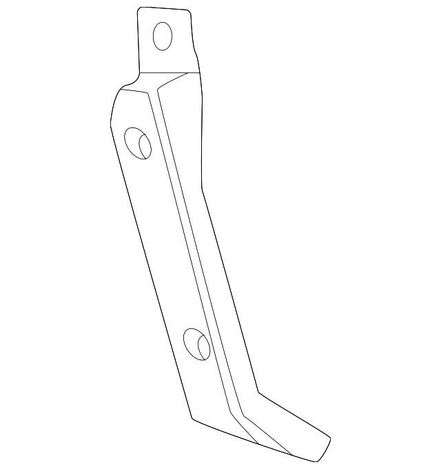 GMC Terrain Elevation/Lower Fascia/Side Front Bumper Support Without Trailer Hitch - GM1143138