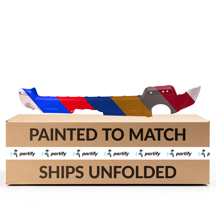 2010-2015 GMC Terrain CAPA Certified Rear Bumper Valance W/Dual Exh W/O Chrome Pkg Panel - GM1195115C-Partify-Painted-Replacement-Body-Parts