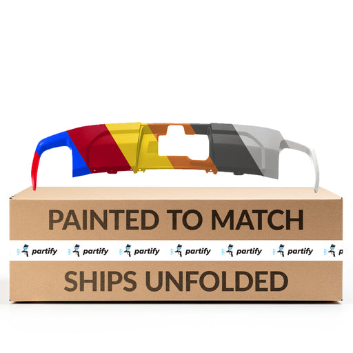 2018-2021 GMC Terrain Rear Bumper Valance/Grille Kit Dual Exh Panel - GM1195169-Partify-Painted-Replacement-Body-Parts