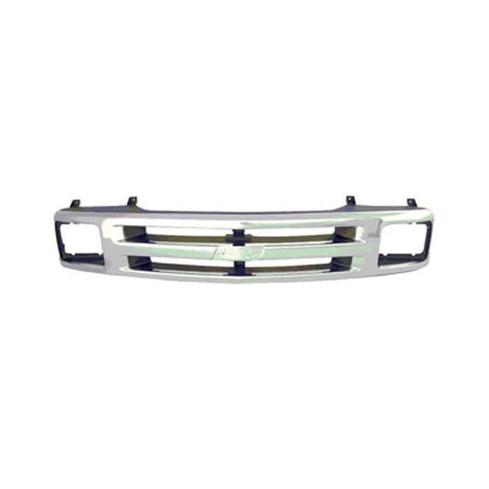 1994-1997 Chevrolet Blazer/S10 LS Grille W/Sealed Beam Headlamps Bright Assembly - GM1200224-Partify-Painted-Replacement-Body-Parts