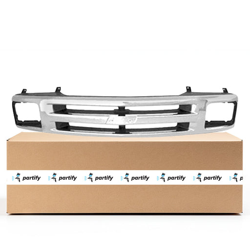 1994-1997 Chevrolet Blazer/S10 LS CAPA Certified Grille W/Sealed Beam Headlamps Bright Assembly - GM1200224C-Partify-Painted-Replacement-Body-Parts