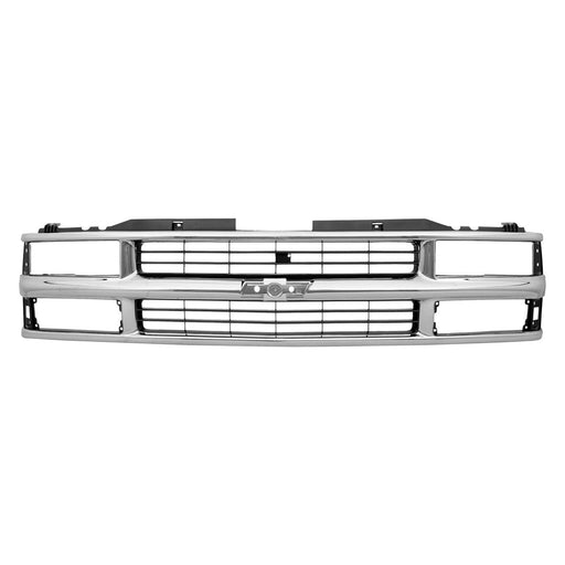 1994-2000 Chevrolet Blazer/C1500/C1500 Suburban/C2500/C2500 Suburban/C3500/K1500/K1500 Suburban/K2500/K2500 Suburban/K3500/Tahoe Grille W/Composite Lamps Bright Assembly - GM1200238-Partify-Painted-Replacement-Body-Parts
