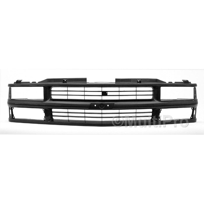 1994-2000 Chevrolet Blazer/Tahoe Base/Limited/LS/LT/Z71/Base/Silverado Grille W/Composite Lamps Black Assembly - GM1200239-Partify-Painted-Replacement-Body-Parts