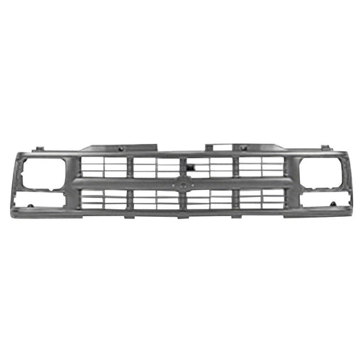 1994-2000 Chevrolet Blazer/C1500/C1500 Suburban/C2500/C2500 Suburban/C3500/K1500/K1500 Suburban/K2500/K2500 Suburban/K3500/Tahoe Grille W/Single Sealed Beam Headlamps Assembly - GM1200358-Partify-Painted-Replacement-Body-Parts