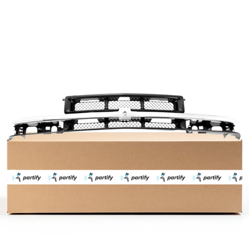 1998-2005 Chevrolet Blazer/S10 LS/LS/LT/Trailblazer CAPA Certified Grille Matte Dark Argent Assembly 2 Door - GM1200418C-Partify-Painted-Replacement-Body-Parts