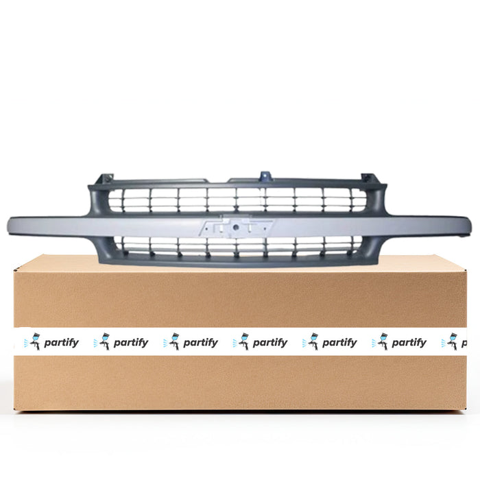 1999-2002 Chevrolet Silverado 1500/Suburban 1500/Suburban 2500/Tahoe Base/Limited/LS/LT CAPA Certified Grille Dark Argent Assembly - GM1200425C-Partify-Painted-Replacement-Body-Parts