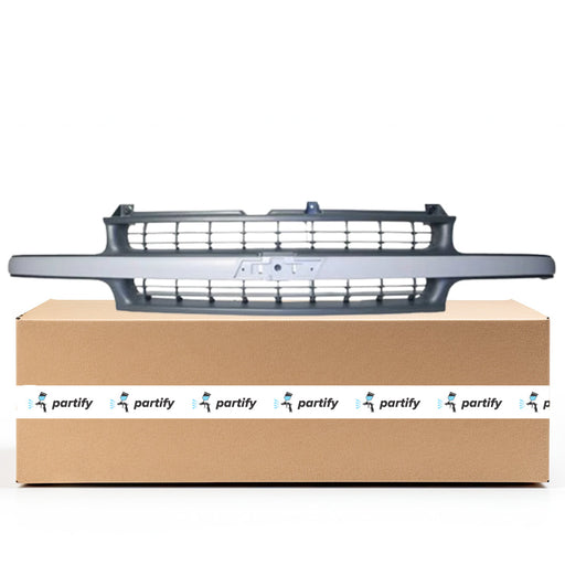 1999-2002 Chevrolet Silverado 1500/Suburban 1500/Suburban 2500/Tahoe Base/Limited/LS/LT CAPA Certified Grille Dark Argent Assembly - GM1200425C-Partify-Painted-Replacement-Body-Parts