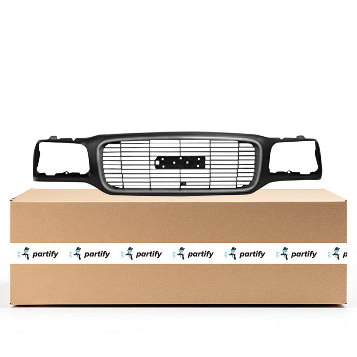 1999-2000 GMC Yukon Denali CAPA Certified Grille Black Assembly - GM1200447C-Partify-Painted-Replacement-Body-Parts