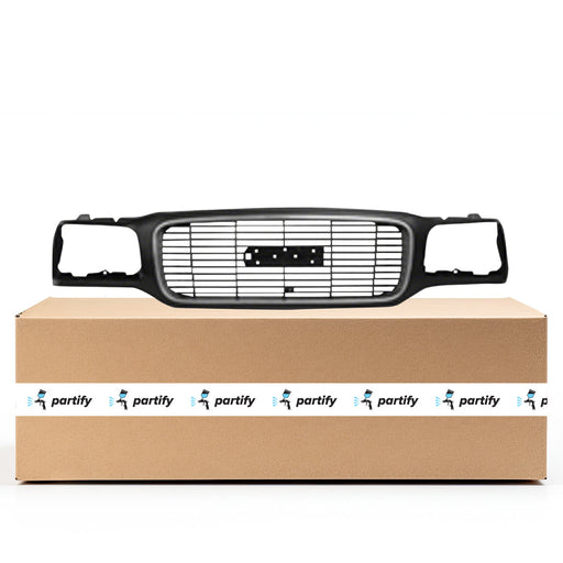 1999-2000 GMC Yukon Denali CAPA Certified Grille Black Assembly - GM1200447C-Partify-Painted-Replacement-Body-Parts