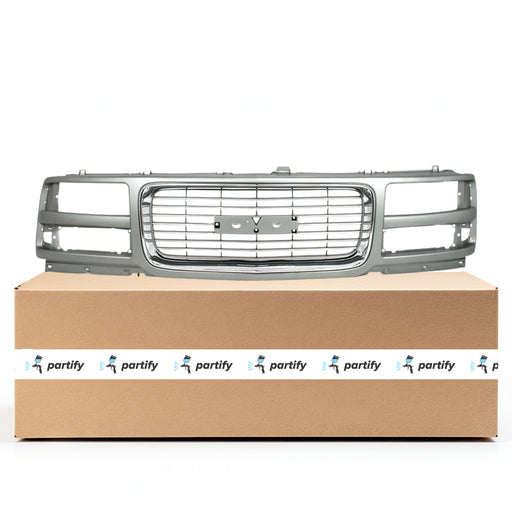 1996-2002 GMC Savana 1500 Base/SLE Grille W/Composite Headlamps Bright Assembly - GM1200528-Partify-Painted-Replacement-Body-Parts