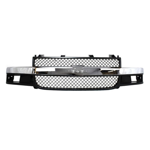 2003-2021 Chevrolet Van Chevy Express Grille Chrome/Grey With Composite Head Lamp - GM1200535-Partify-Painted-Replacement-Body-Parts