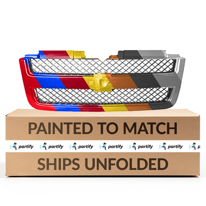 2006-2009 Chevrolet Trailblazer Grille Chrome Gray - GM1200549-Partify-Painted-Replacement-Body-Parts