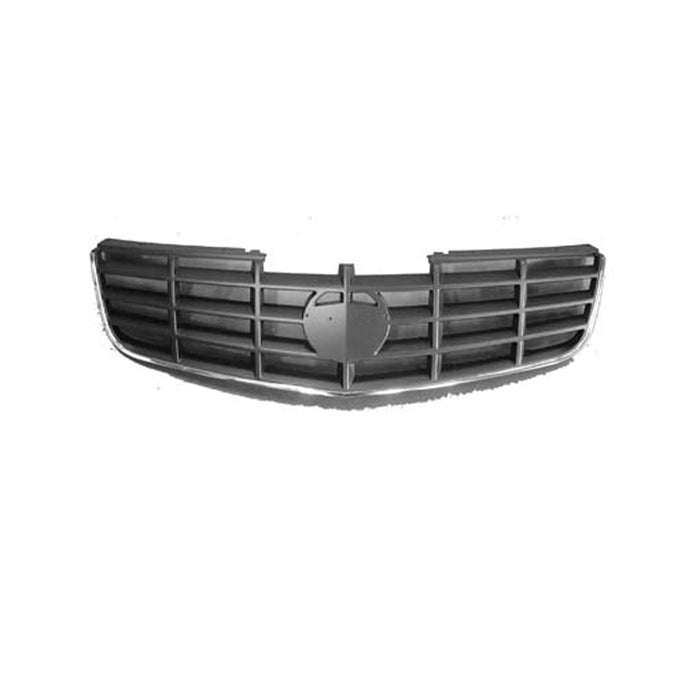 2006-2011 Cadillac DTS Grille W/O Adaptive Cruise Control W/Mldg Mat-Blk (Factory Installed) Assembly - GM1200595-Partify-Painted-Replacement-Body-Parts