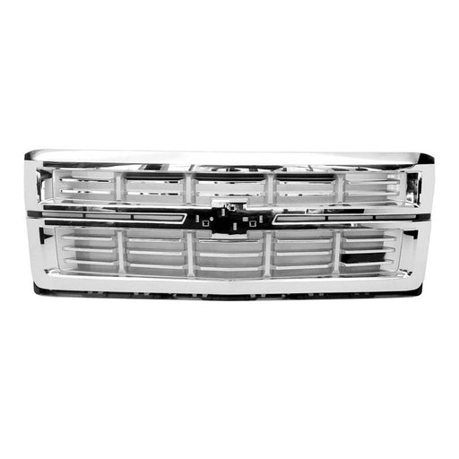 2014-2016 Chevrolet Silverado 1500/Suburban/Tahoe LT/LTZ Grille W/Z71 Pkg 2Nd Design Chrome Assembly - GM1200710-Partify-Painted-Replacement-Body-Parts